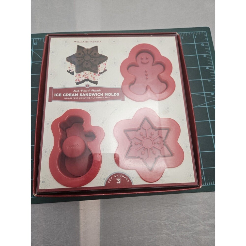 Williams Sonoma Jack Frost & Friends Ice Cream Sandwich Molds - (Set of 3)